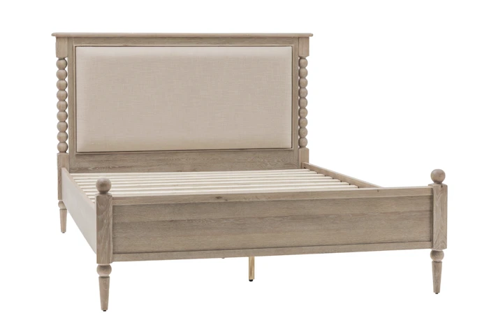 Artisan Limewashed Oak Bed Frame